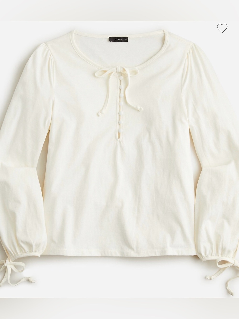 J. Crew Broken-in jersey button-front top